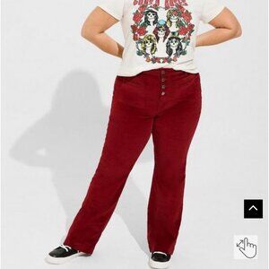 Torrid 20R Red Corduroy Jeans